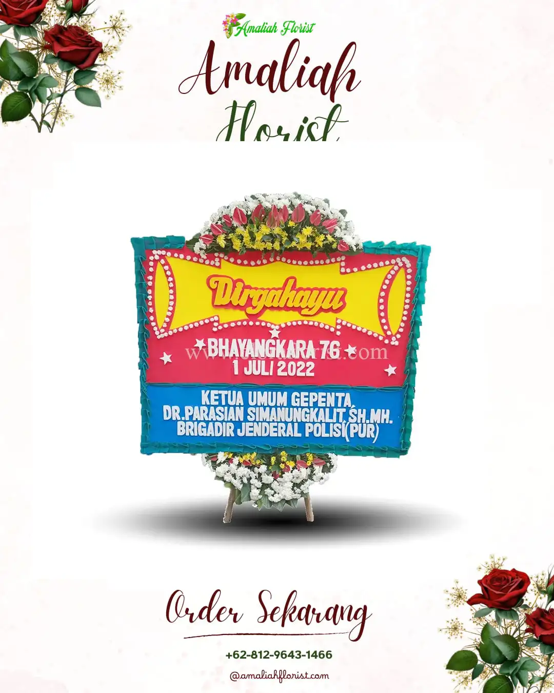 Papan Bunga HUT Ulang Tahun Wonokoyo